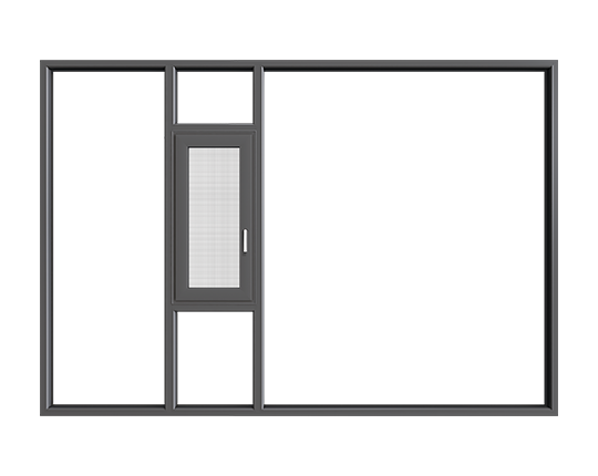 爱琴海系列110幕墙隐排一体窗