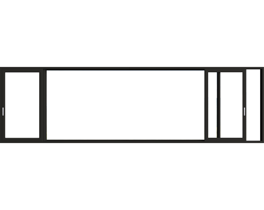 米兰系列90窗纱一体断桥窗